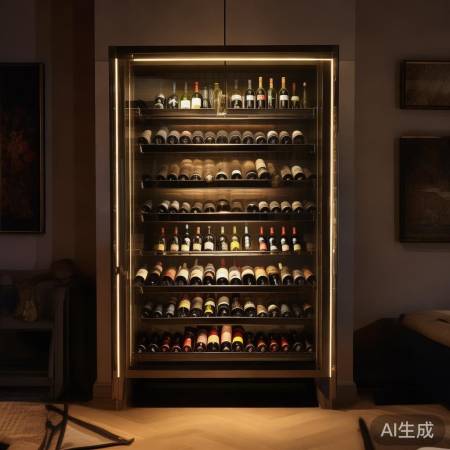 柔和灯光，温馨酒柜
