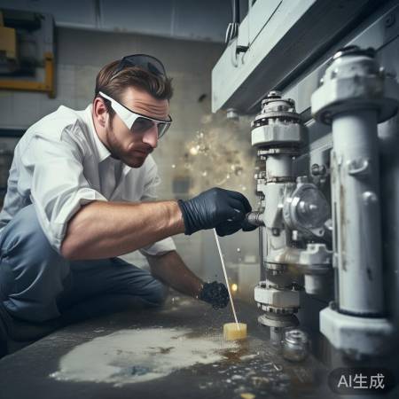 清洁止回阀内壁