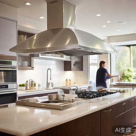 “天幕油烟机，清新厨房伞”