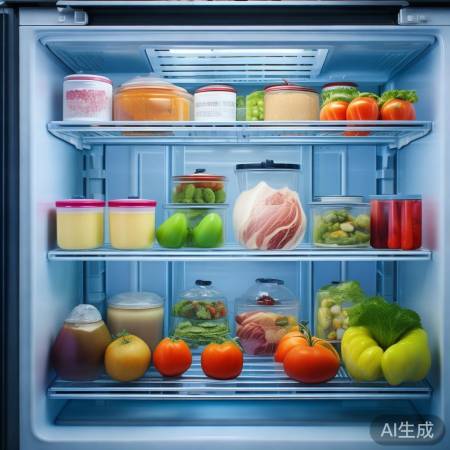 冰箱食物留间隔