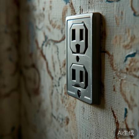 隐蔽插座后