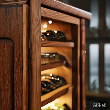 鉴赏木质红酒柜要点