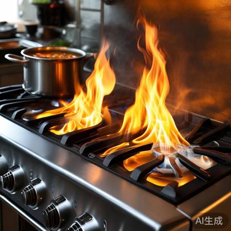 商用猛火灶耐高温，烹饪安心