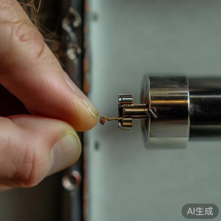 检查钥匙孔，清除异物