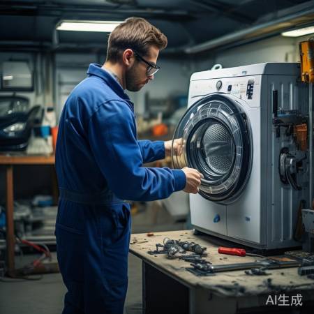 洗衣机噪音大，检查轴承与减震器