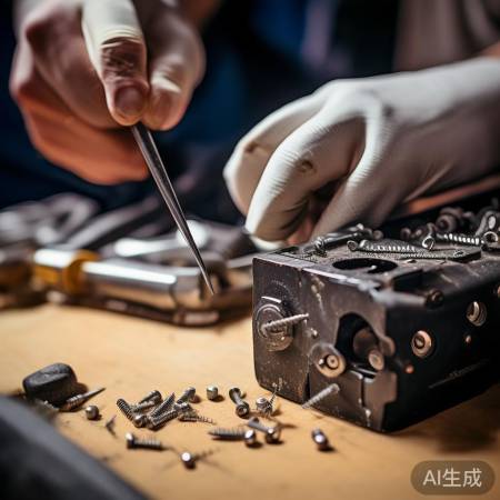 卸螺丝，注意顺序装回