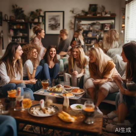 “周末好友聚会，温馨时光”