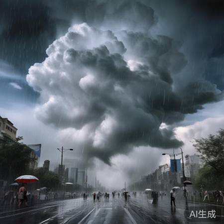 强对流天气，风卷残云