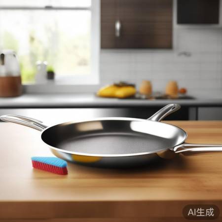 轻柔清洗，延长不粘锅寿命