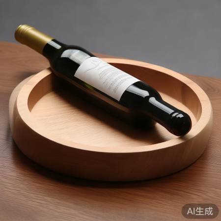 托盘尺寸适中，红酒瓶稳放