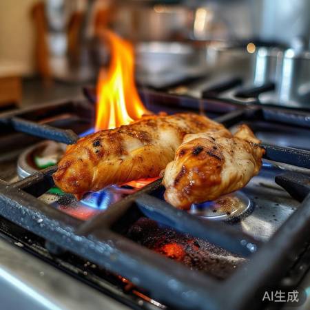 燃气灶火焰烤食不理想