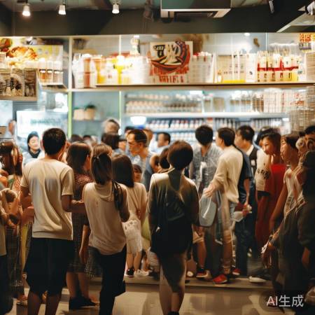 大白兔奶茶排队必尝