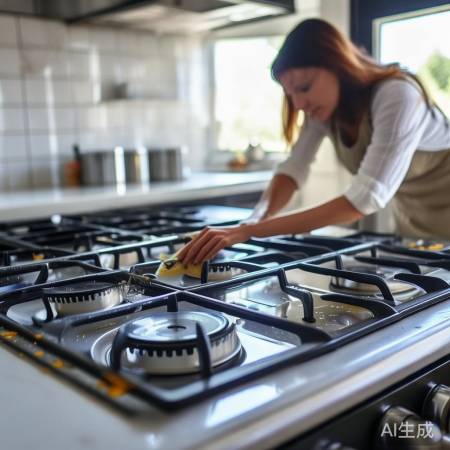 “保持燃气灶清洁，防安全隐患”