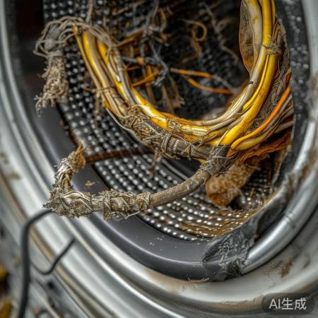 洗衣机内线路老化