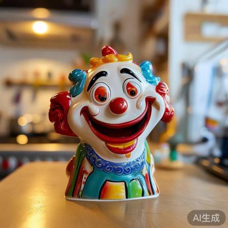 家居陶瓷小丑冰箱贴，甜蜜生活必