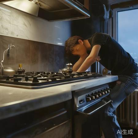 检查燃气灶气源是否开启