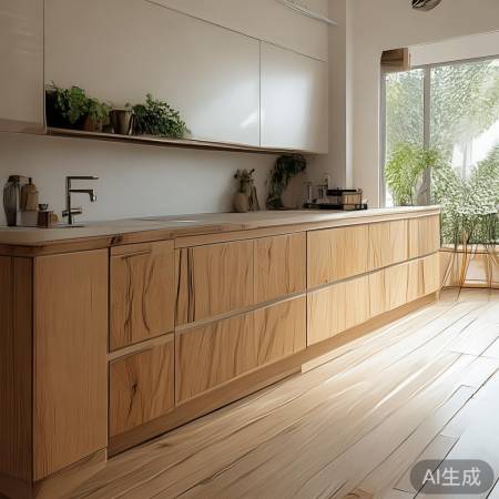 斜角柜线条美,空间宽敞自然增