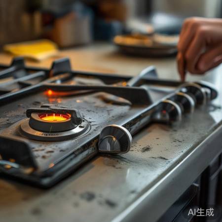燃气灶感应针故障,清洁调整即可