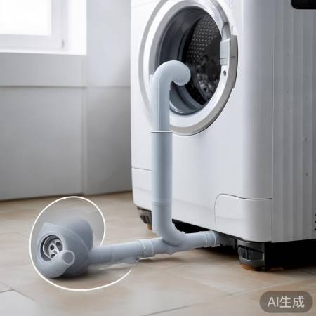 “安装小米洗衣机排水管,注意牢