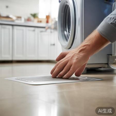 洗衣机地漏盖板松动维修